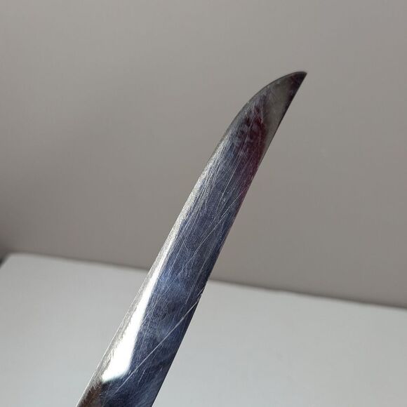 Vintage Sheffield Carving Knife – 13" Faux Antler Handle – Made in England - Picture 6 of 9